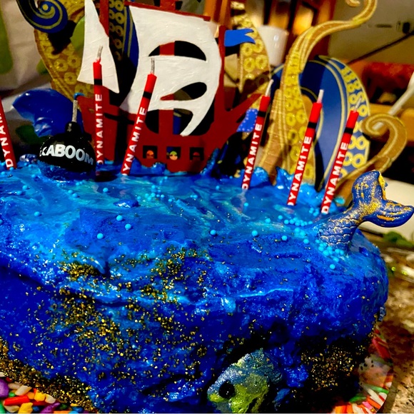 Hamilton Party Supplies Kracken Cake Topper With Pirate Ship Poshmark